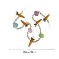 thumbnail image 3 of Bunny Garland Ornament Carrot Easter Bead Garland Rabbit Bead Garland Easter Themed Beaded Garland Easter Garland Easter Bunny Bead Garland Easter Banner For Mantle Cloth, 3 of 8