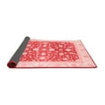 thumbnail image 2 of Ahgly Company Indoor Round Abstract Red Modern Area Rugs, 4' Round, 2 of 4