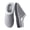 Grey, variant on Women’s Woven Knit Fleece Clog Slippers, Cozy Plush Faux Fur Lined Memory Foam House Shoes