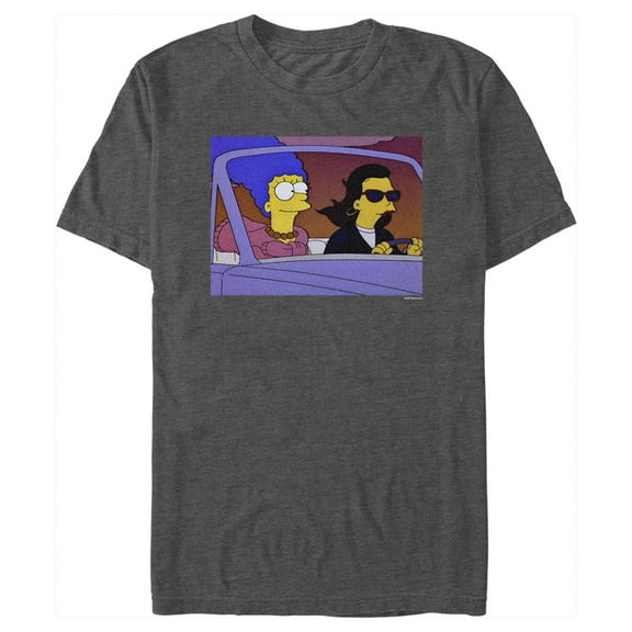 Men's The Simpsons Marge Scene Graphic Tee Charcoal Heather 3X Large