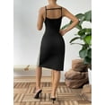 thumbnail image 2 of Leopard Color Block Cutout Sleeveless Knee-Length Dress, 2 of 8