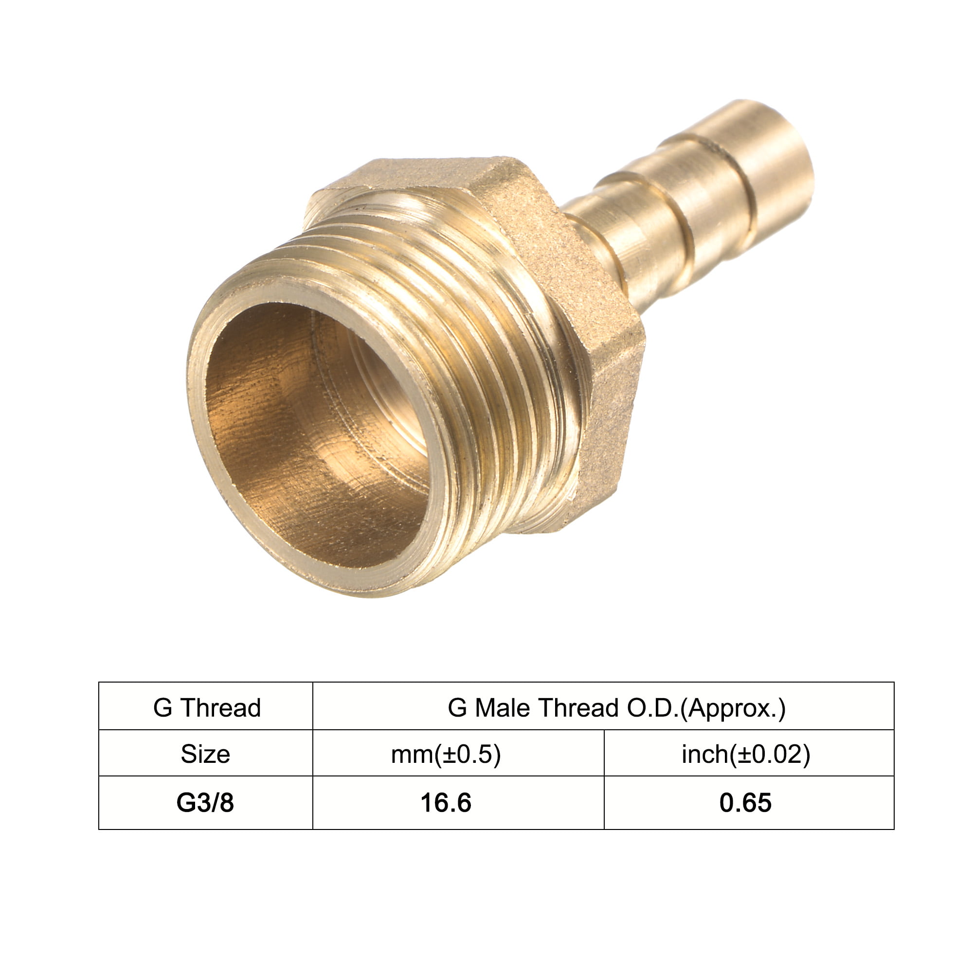 Brass female hosetails choose thread and hose size 3/8" and 1/2" bsp range 