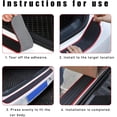 thumbnail image 3 of Yazoeia Car Rear Bumper Protector Guard, Auto Scratch-Resistant Rubber Trunk Door Entry Guard Accessory, Universal Non-Slip Vehicle Trunk Door Sill Protector for Most Cars (35"×2.7", Gray), 3 of 6
