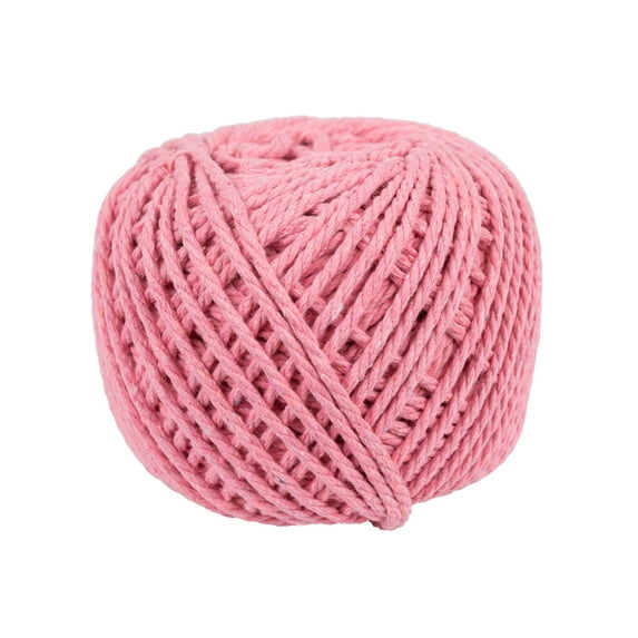 100% Macrame Natural Twisted Cotton Yarn Cord Rope – Various Sizes & Diameters by Craft County