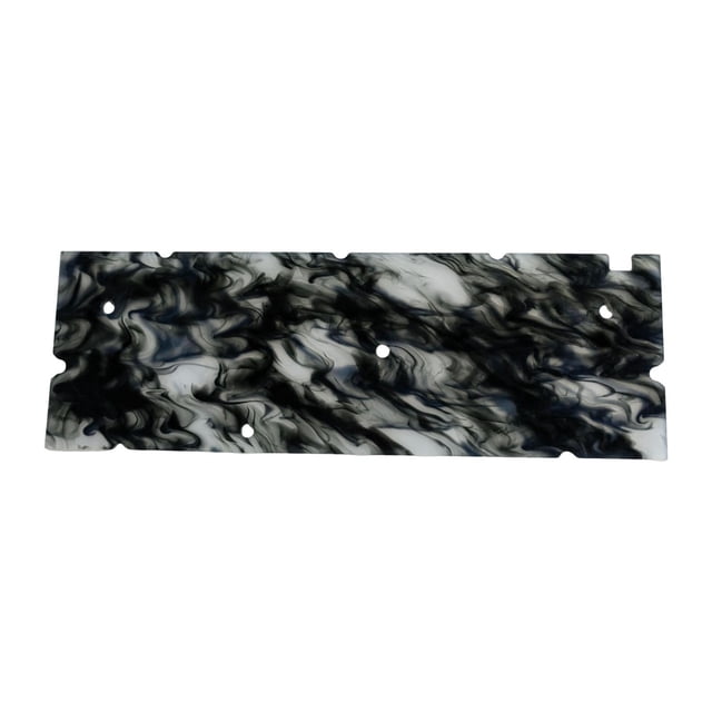 BELOVING Keyboard Case Diffuser Panel Easy to Use Sturdy Keyboard Housing Light Plate Black Marble Pattern