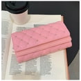 thumbnail image 5 of TAZAG tri-fold long wallet women's retro rivet wallet, 5 of 9