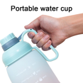 thumbnail image 3 of Bouteilles d'Eau, Bouteille d'Eau Réutilisable à Couvercle Rabattable pour les Amateurs de Sport et D\'entraînement Physique, 3 of 5