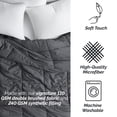 thumbnail image 6 of Southshore Fine Living, Inc. All Season Down Alternative Comforter, Slate, King/California King, 6 of 9