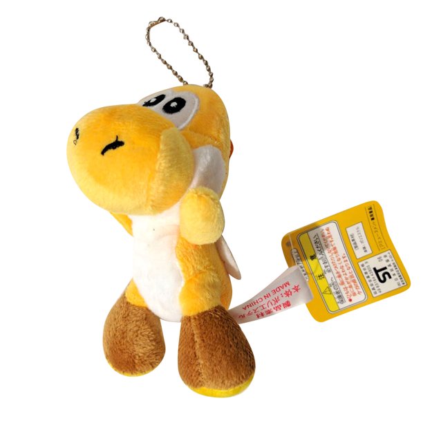 Toykingtoys Super Mario Yoshi Keychain 4.5" Plush Toy (Yellow