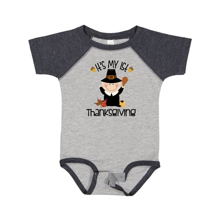 

Inktastic 1st Thanksgiving Pilgrim Boy Gift Baby Boy Bodysuit