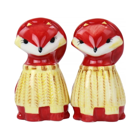 Gibson Home Woodland Fox Salt & Pepper Set