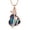 Rose/Blue, variant on Personalized Butterfly with Crytal Heart Cremation Jewelry for Ashes Holder Urn Necklace for Ashes of Loved One Pendent for Ashes and Chain