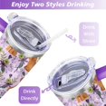 thumbnail image 5 of Cute Canine Design 40oz Water Bottle - BPA Free Dog Lovers Tumbler with Handle & Straw - Gift for Women Coffee Mug, 5 of 7