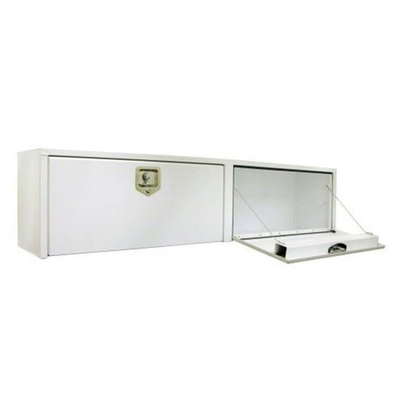 96 in. Steel Topside Tool Box, White