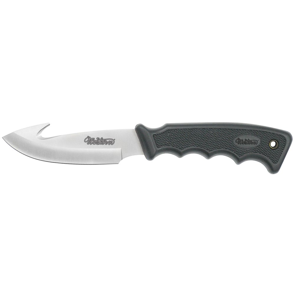 Camillus Western Titanium Fixed Blade 4" Gut Hook Knife with Sheath