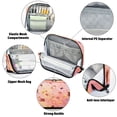 thumbnail image 4 of Standing Pencil Case with Base Large Capacity Stationery Pouch Pen Bag with Zipper for Women Men Autumn Leaves Falling, 4 of 7