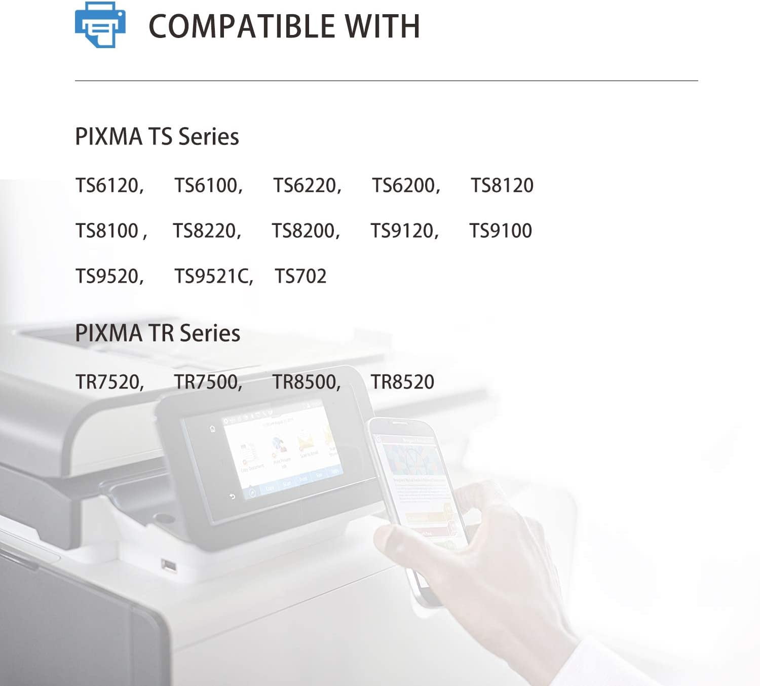 280 and 281 Ink Compatible for Canon Ink 280 and 281 for Canon 280XL Printer Ink for PIXMA TR8520 TR7520 TS8320 TS9120 (10-Pack)