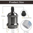 thumbnail image 2 of E27 Lamp Socket, Edison Retro Pendant Lamp, Solid Ceramic Adapter, 4 Pieces Black Pearl Socket Shibaod, 2 of 3