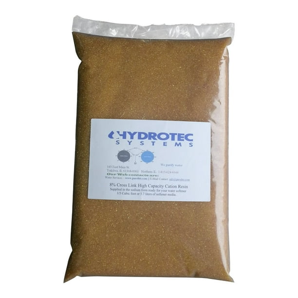 Water Softener Resin(Cation) IonExchange 0.2 Cubic Foot 10.2 pounds
