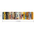 thumbnail image 2 of Five O Clock Somewhere Unique Metal Wall Decor for Home, Bar, Diner, Pub, 16 x 4 Inches,Fun Kitchen Decor, Unique Drinking Sign, Funny Bar Signs, Vintage Kitchen Signs, 2 of 2