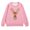 Pink, variant on Girls Sweatshirt Kids Holiday Tree Print Pocket Crew Neck Long Sleeve Hoodless Top Black 3-4 Years
