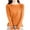 Orange, variant on Annhoo Women's Long Sleeve Sweaters Fall Winter Fashion Knit Loose Crewneck Undreshirts Casual Comfy Outfits