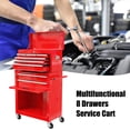 thumbnail image 6 of TROPOW Rolling Tool Chest, 8 Drawers Rolling Tool Chest with Wheels, Portable Rolling Tool Box on Wheels, High Capacity Tool Chest Organizer for Garage, Workshop, Home Crafts Use,Red, 6 of 7