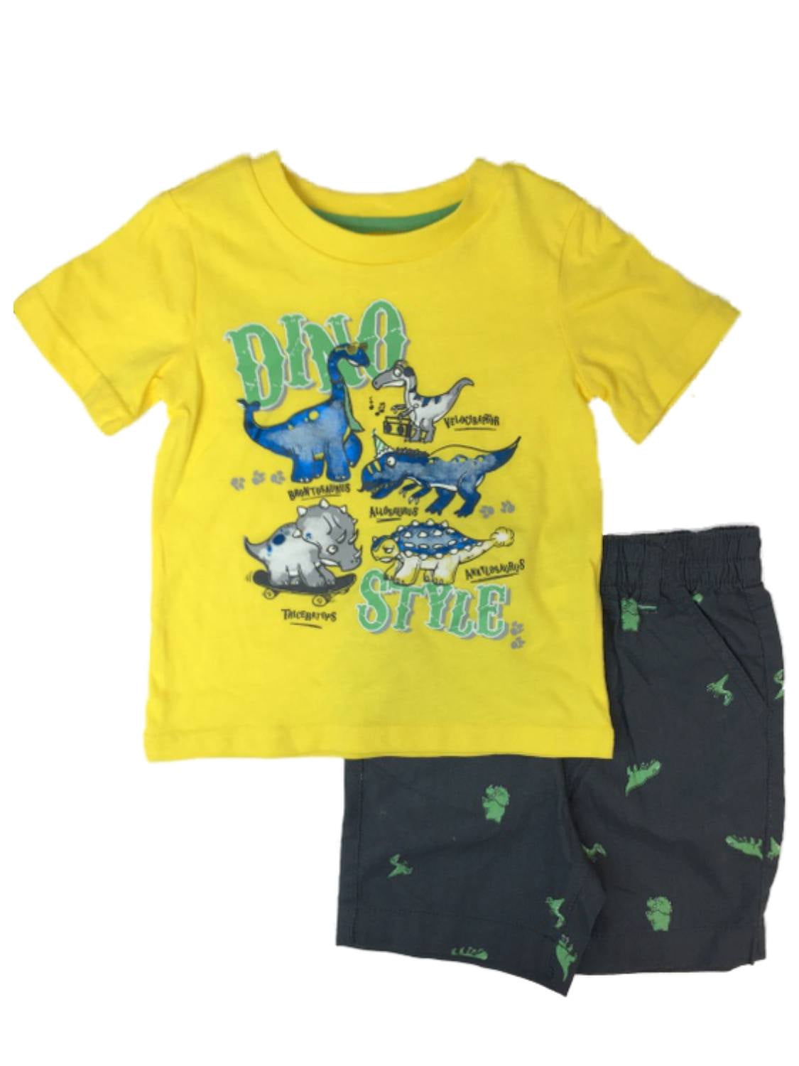Infant Boys Dino Style Baby Outfit 