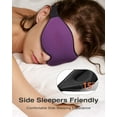 thumbnail image 2 of NestE Sleep Mask for Side Sleeper,Eye Mask for Sleeping Women Men, 3D Contoured Cup No Eye Pressure 100% Light Blocking Sleeping Mask with Adjustable Strap Night Blindfold Flight, Travel, Nap, Purple, 2 of 13