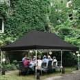 thumbnail image 5 of 10x20 Pop Up Canopy Tent, Ez Pop Up Outdoor Canopy Instant Shade, Adjustable Waterproof Commercial Tent with Roller Bag, 8 Stakes, 6 Sand Bags Black, 5 of 6