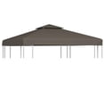 thumbnail image 1 of Cubierta superior para gazebo VidaXL, 2 niveles, color topo, 3 x 3 m, poliéster PVC, 1 of 7