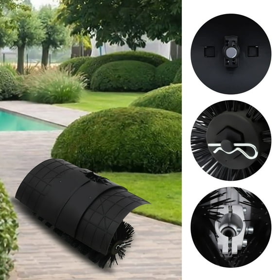 22.83" Gas Power Sweeper Brush Couple Shield Attachment Artificial Grass Cleaner