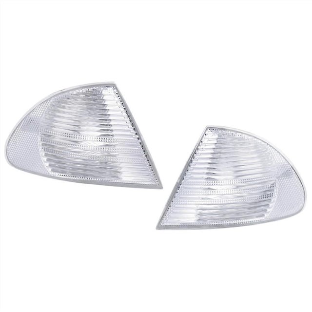 1Pair Front Corner Light Turn Signal Lamp Lenses for 3 Series E46 1998-2001 63136902766 63136902765