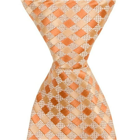 

Matching Tie Guy 4201 O6 - 11 in. Zipper Necktie - Orange Plaid- 24 Month to 4T