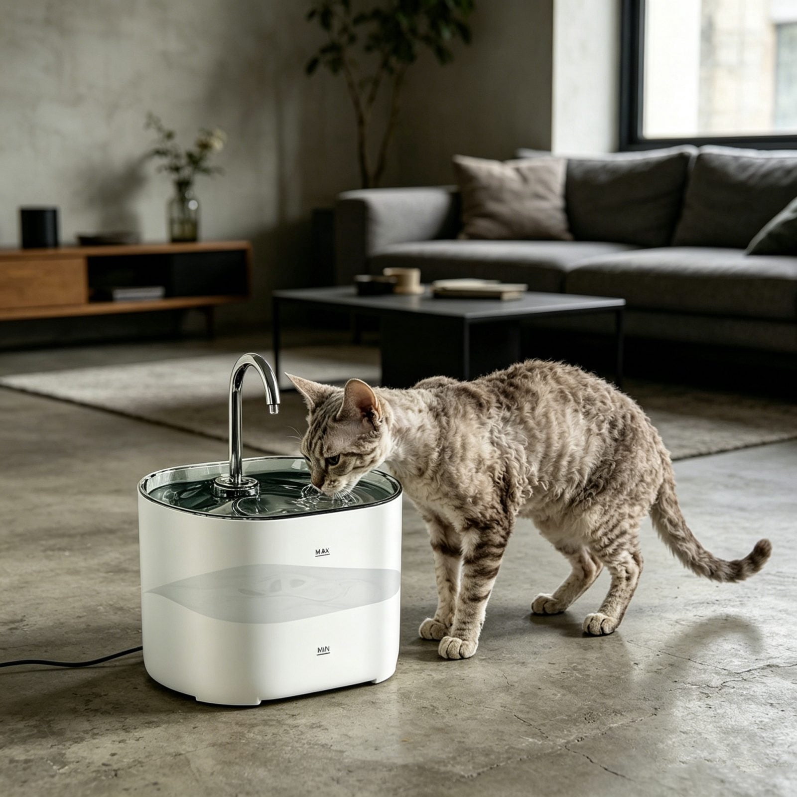 AURIGATE 2.2L Pet Water Fountain for Cats and Dogs, Automatic Dog Water Dispenser with Triple Filtration System, Flowing Water Bowl for Small Medium Dogs