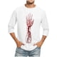 thumbnail image 1 of Camisas de Manga Larga para Hombres Imprimir Casual Cuello Redondo Blusa de Manga Corta, Camisas de Lino para Hombres, 1 of 4