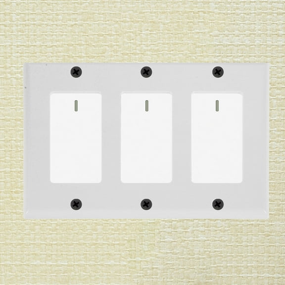 LEORX Switch Outlet Wall Plate PC White Concealing Light Switches for Home Upgrade 1Pack