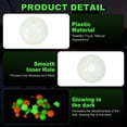 thumbnail image 3 of Uxcell 250 Pcs Cuentas de Pesca Brillantes, 7mm Cebo Redondo Duro Luminous para Equipos de Pesca de Agua Dulce y Salada para Rig de Bagre, Blanco, 3 of 7