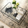 thumbnail image 4 of Jamie Young Co Kai Transitional Metal & Glass Coffee Table in Black/Clear, 4 of 7