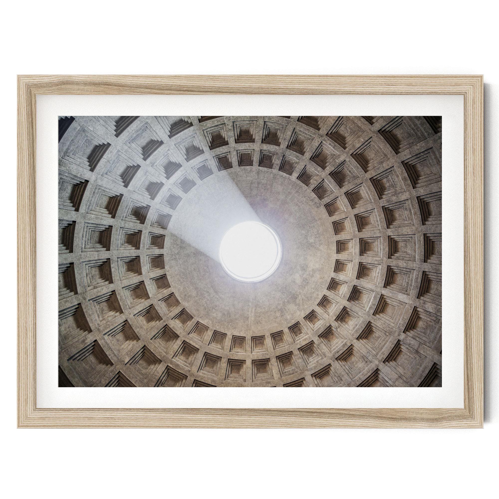 Pantheon Ceiling Rome Print Abstract Geometric Architecture Photo Home Decor Office Wall Art
