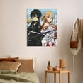 thumbnail image 6 of Sword Art Online Anime Posters, Japan Anime Wall Poster, Frameless Poster Home Decor For Bedroom Living Room Dorm, 8"X10", 6 of 7