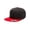 Black/Red, variant on Yupoong Classic Style 6-Panel Snapback Cap, Black