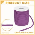 thumbnail image 2 of Uxcell Flat Elastic Nylon Cord Stretchy Spandex for Sewing Clothing Hair Ties Purple, 2 of 6