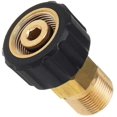 thumbnail image 1 of Pressure Washer Fitting, M22 X 15mm Female Thread To M22 X 14mm Male Thread Quick Coupler Pressure Washer Adapter Parts, 1 of 5