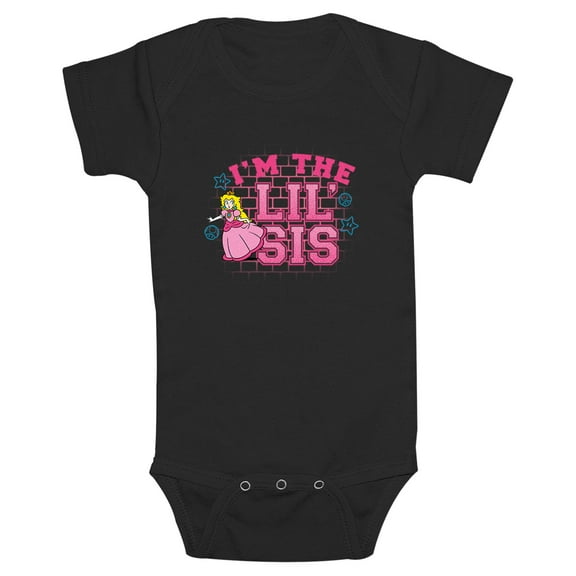 Infants' Nintendo I'm the Lil' Sis Peach Bodysuit