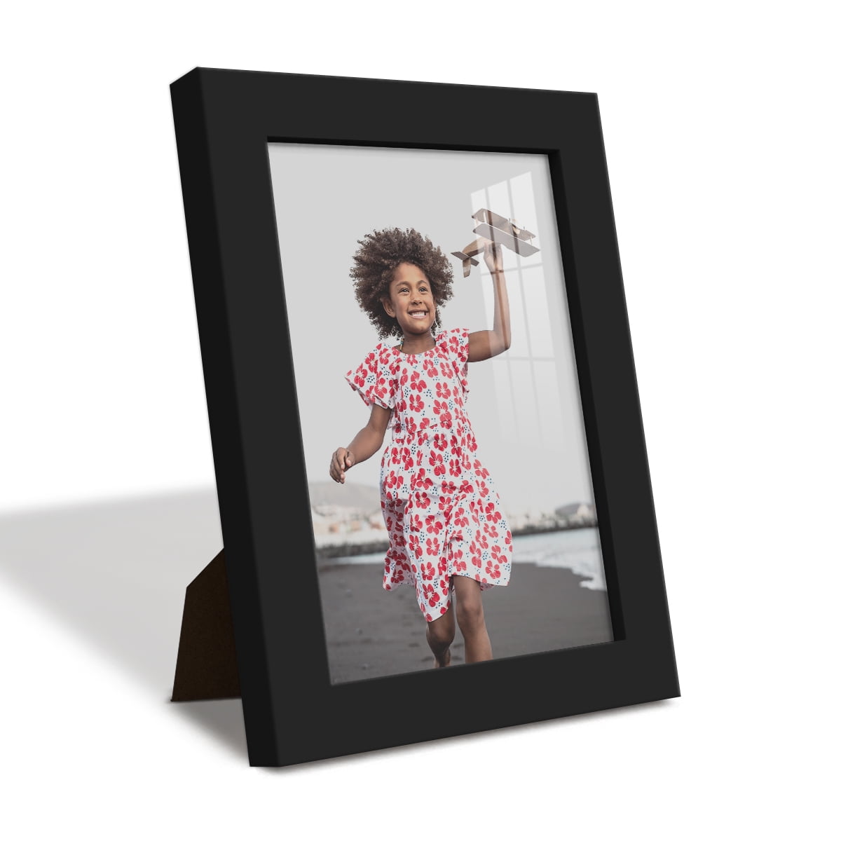 Wexford Home Modern 5" x 7" Black Picture Frame (Set of 6)