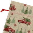 thumbnail image 4 of Holiday Time 5 Count Multi Color Fabric Bags Truck Pattern with Drawstring 5" by 7" for Xmas Package Storage, 4 of 6