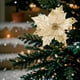 thumbnail image 4 of Festive Glittered Poinsettia Ornament Set, Christmas Tree Decorations, Holiday Floral Arrangements, Party & Home Decor Accessories for Seasonal Celebrations and Festive Events, 4 of 6