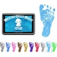 thumbnail image 1 of GFDYREE Baby Hand and Footprint Kit by Get Hundreds of Detailed Prints with One Baby Safe Ink Pad Easy to Clean, and Works with Any Paper or Card Clean and Safe (Small, Light Blue), 1 of 7