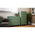 thumbnail image 2 of 2-Piece Granville Solid Wood Tall Narrow and Standard Dresser Set in Sage Green, 2 of 18